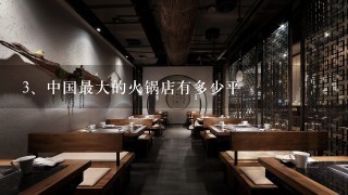 中国最大的火锅店有多少平