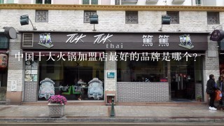中国十大火锅加盟店最好的品牌是哪个?